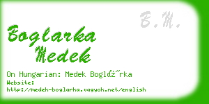 boglarka medek business card